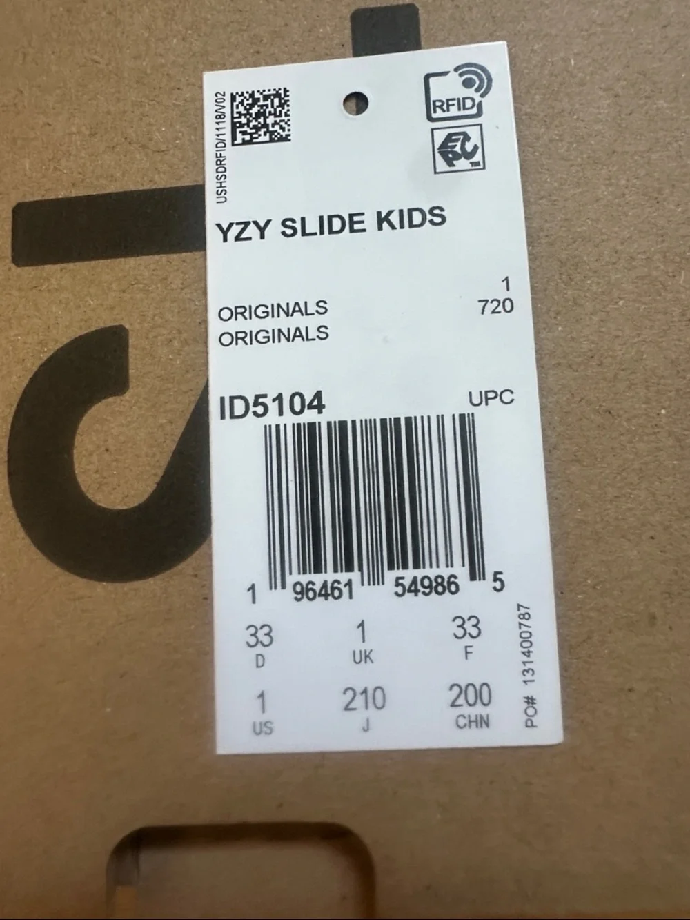 adidas Yeezy Slide Dark Onyx (Kids)